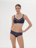 Structured wireless bra - Ink Blue