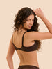 Structured wireless bra - Cocoa