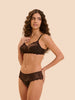 Structured wireless bra - Cocoa