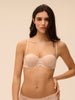 Non padded strapless bra, Spacer 3D - Peau rosée