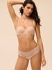 Non padded strapless bra, Spacer 3D - Peau rosée