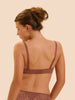 Non padded strapless bra, spacer 3D - Coco brown