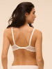 3D plunge bra - Natural