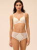 3D plunge bra - Natural