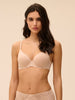 3D plunge bra - Peau rosée