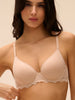 3D plunge bra - Peau rosée