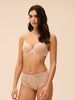 3D plunge bra - Peau rosée