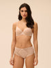 3D plunge bra - Peau rosée
