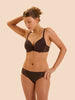 Spacer plunge bra - Cocoa