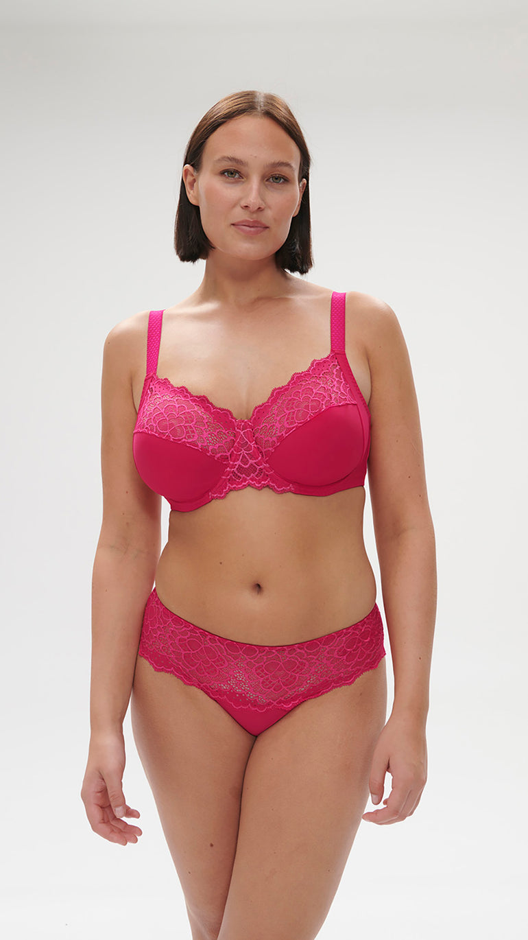 Full cup support bra - Teaberry Pink