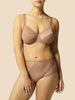 Full cup support bra - Coco brown