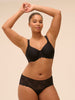 Rigid moulded bra - Black