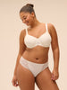 Rigid moulded bra - Natural