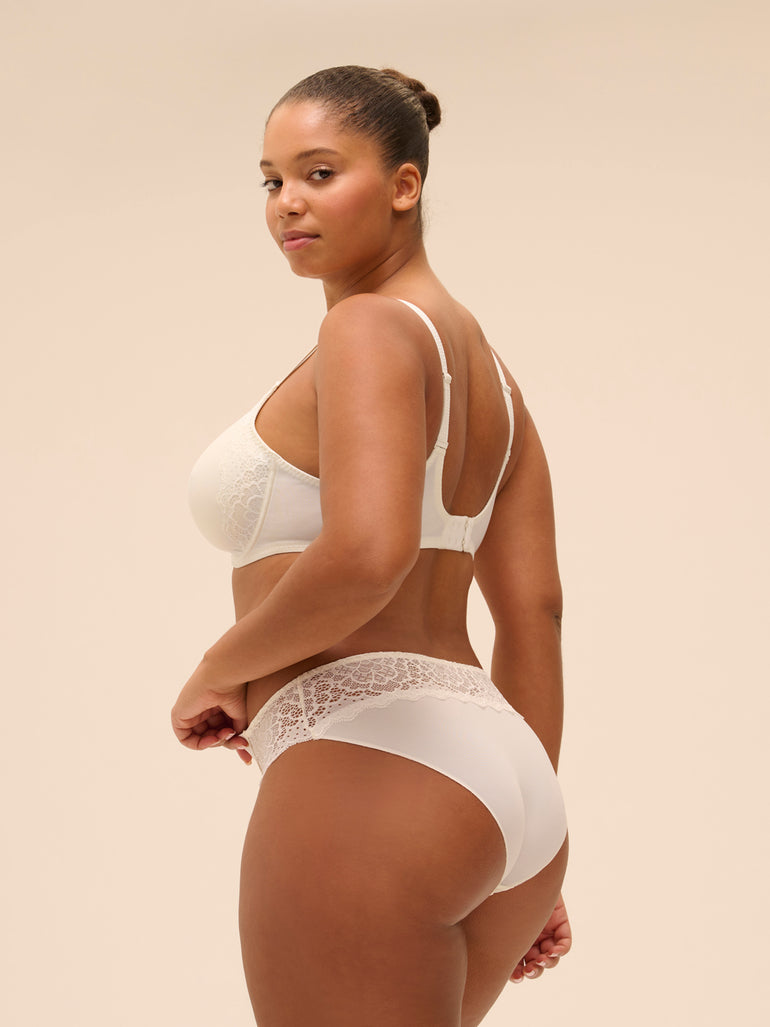 Rigid moulded bra - Natural