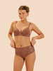 High-waist brief - Coco brown
