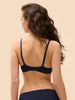 Plunging underwired bra - Sapphire