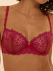 Half cup bra - Rainbow Red