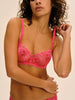 Half cup bra - Fabulous Pink