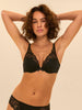 Triangle push-up bra - Black