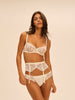 Suspender belt - Natural