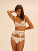 Suspender belt - Natural