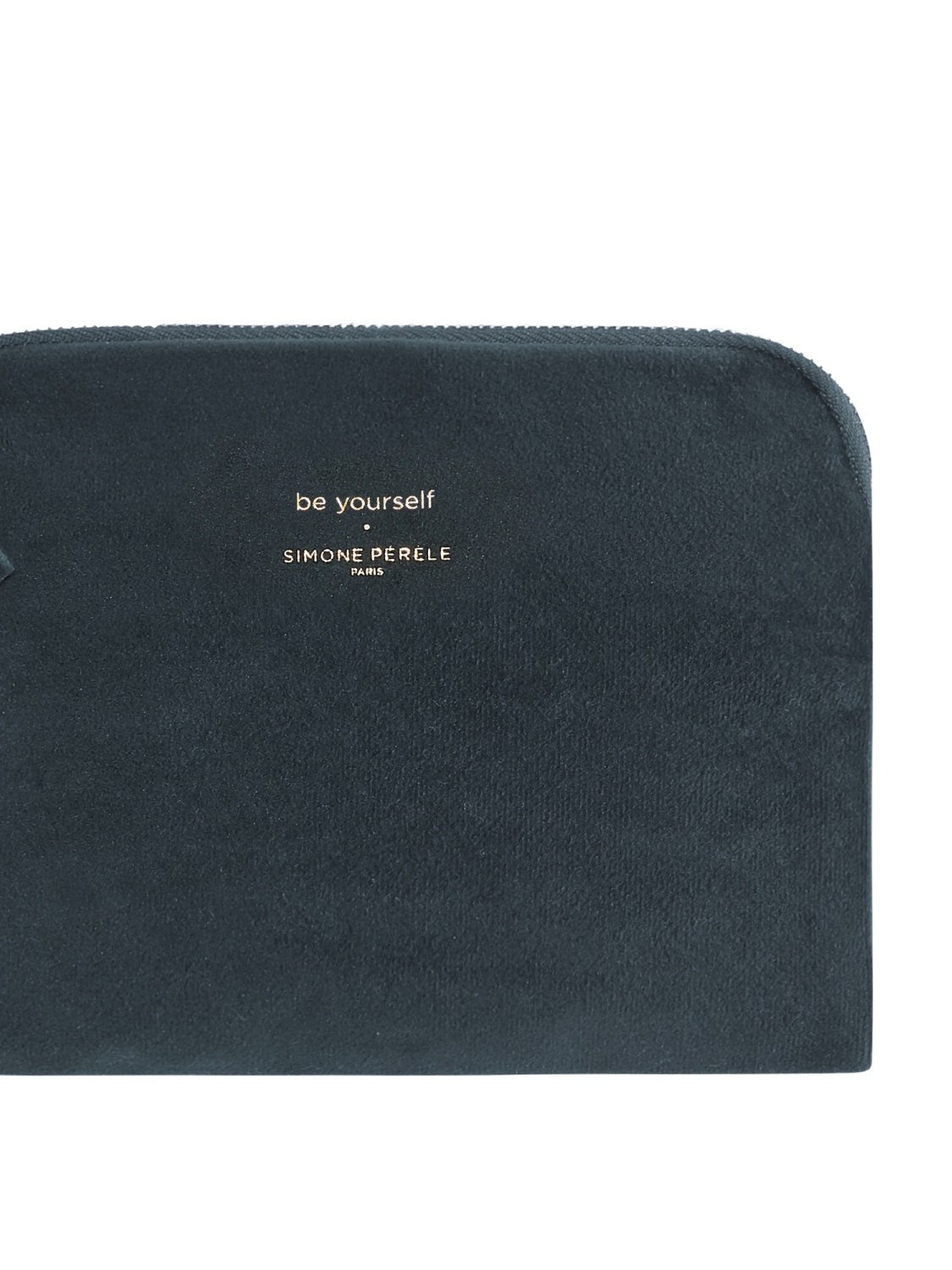 Velvet pouch - Peacock