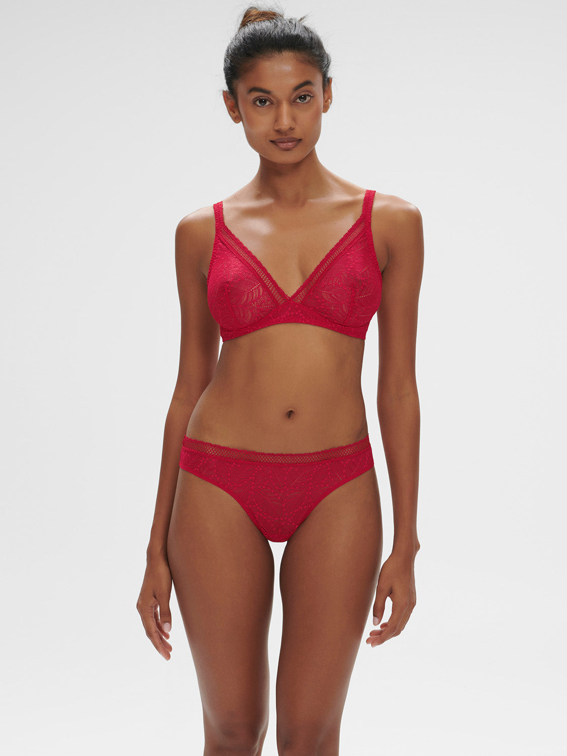 Structured wireless bra - Ruby pink– Simone Pérèle UK