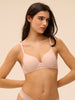 3D plunge bra - Sand light pink