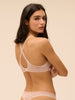 3D plunge bra - Sand light pink