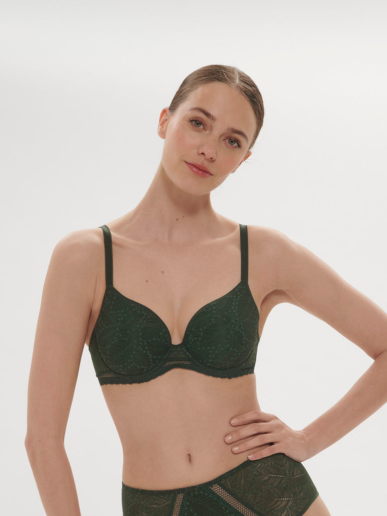 Spacer plunge bra - Icon Green