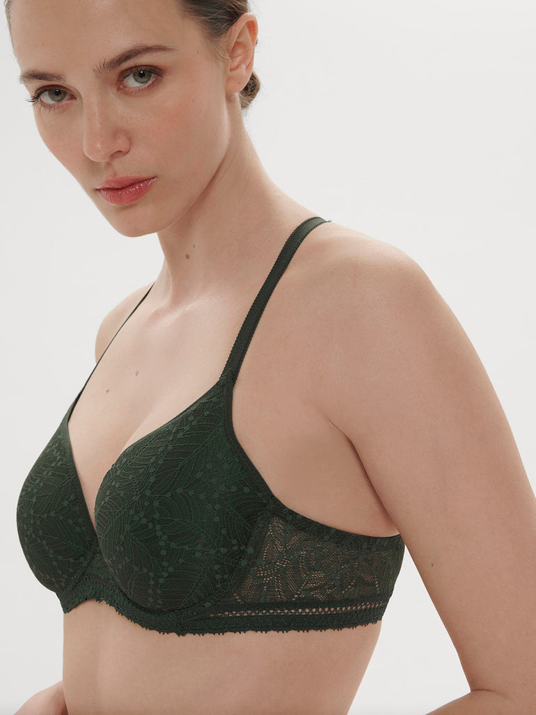 Spacer plunge bra - Icon Green