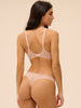 3D plunge bra - Sand light pink