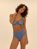 High-waist brief - Chambray Blue