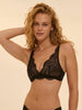Soft cup triangle bra - Black
