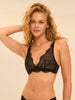 Soft cup triangle bra - Black