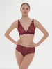 Soft cup triangle bra - Spinel Red