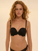 Strapless plunge bra - Black