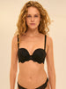 Strapless plunge bra - Black