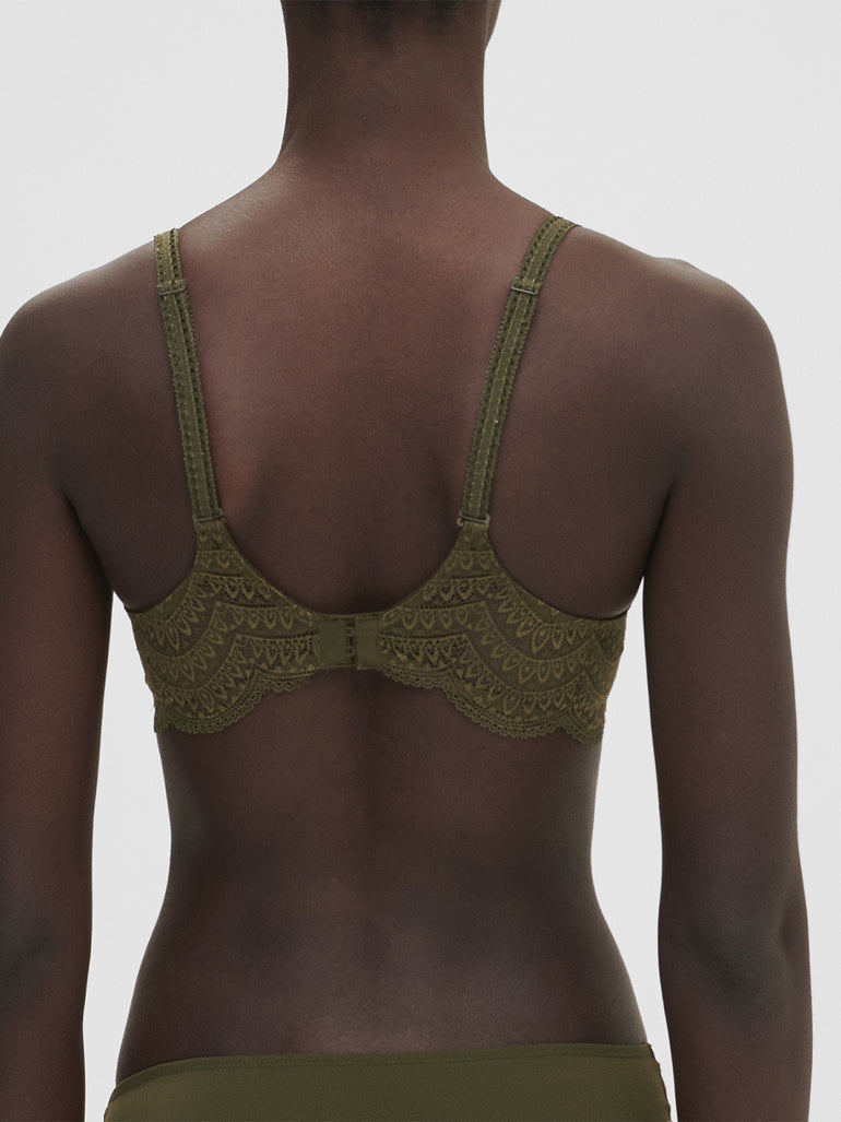 Moulded underwired bra - Adventure Green