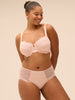 Full cup support bra - Petal Powder