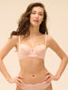 Half cup bra - Petal Powder