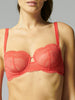 Sheer Demi - Folly Red
