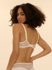 Squared neckline spacer bra - Natural