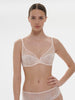 Full cup plunge bra - Blush