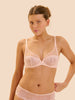 Full cup plunge bra - Blush
