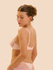 Full cup plunge bra - Blush