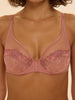 Plunging underwired bra - Smokey Pink