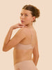 Full cup plunge bra - Nude