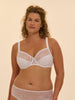 Full cup support bra - White