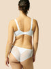 Full cup support bra - White